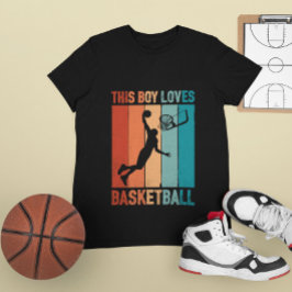 Dieser Junge Lieben Basketball T-Shirt