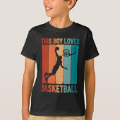 Dieser Junge Lieben Basketball T-Shirt (Vorderseite)