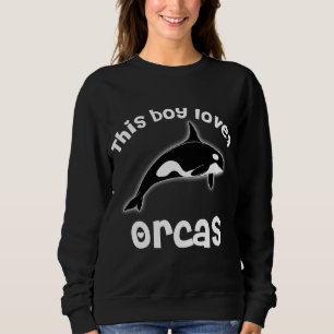 Dieser Junge Lieben Orcas Liebe Funny Whale Sweatshirt