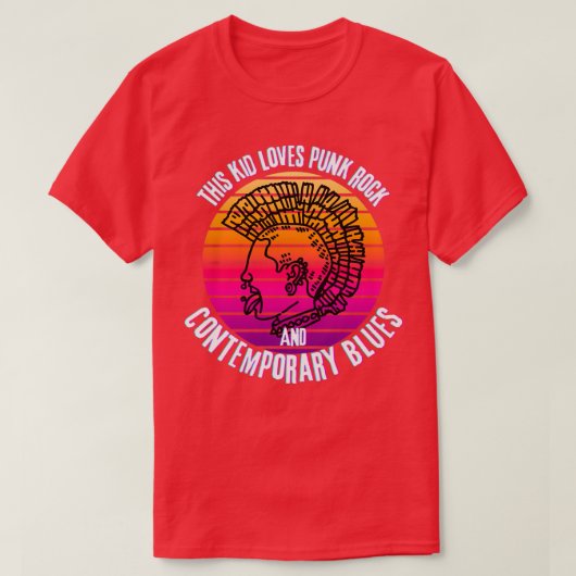 dieser Junge Lieben Punk Rock und zeitgenössische T-Shirt (Design vorne)