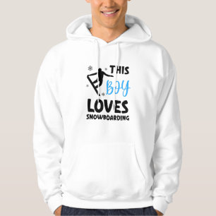 Dieser Junge Lieben Snowboarden, Snowboarder Fan Hoodie