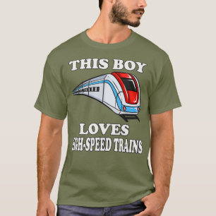 Dieser Junge Lieben Speed Trains Kleinkind Train T-Shirt