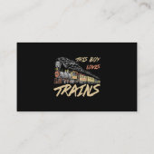 Dieser Junge Lieben trainiert Funny Train Lover Ge Visitenkarte (Rückseite)