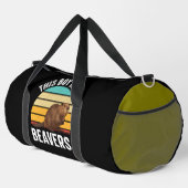 Dieser Junge liebt Biber Duffle Bag (Rechte Ecke)