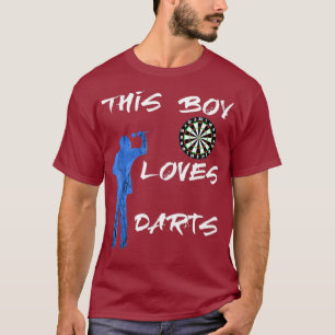 Dieser Junge liebt Darts Brettspiele Spieler T-Shirt