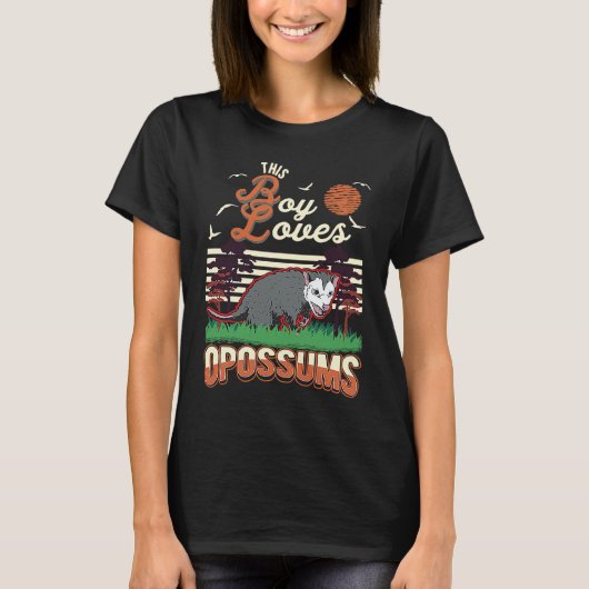 Dieser Junge liebt Opossums T-Shirt (Vorderseite)
