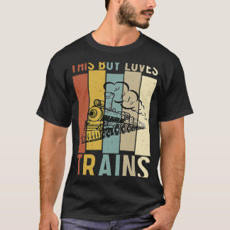 Dieser Junge liebt Züge Zug Jungen Zug Lokomotive  T-Shirt