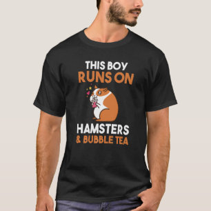 Dieser Junge rennt auf Bubeltee und Hamstern T-Shirt
