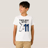 Dieser Junge trifft 11 - 11 h Baseball T-Shirt (Vorne ganz)