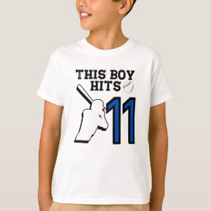 Dieser Junge trifft 11 - 11 h Baseball T-Shirt