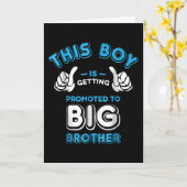 Dieser Junge wird zum großen Bruder befördert Karte (Gelbe Blume)