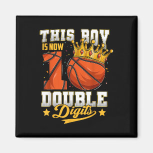 Dieser Junge zweistellig belegt zehn Basketball 10 Magnet