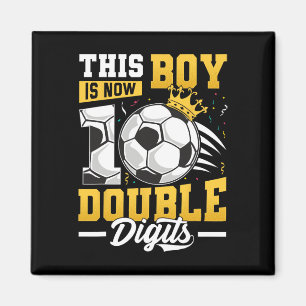 Dieser Junge zweistellige Fußball 10 Jahre alt Jun Magnet
