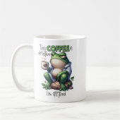 "Dieser Kaffee ist kaputt" Grumpy Frog Tasse (Links)