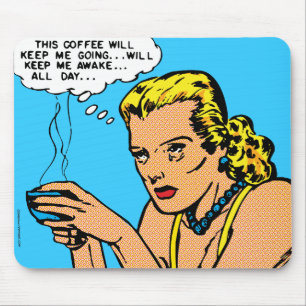 Dieser Kaffee Wird Mich Wach Halten - blau Mousepad