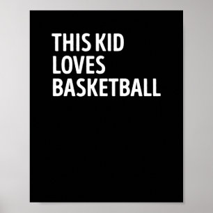 Dieser Kid Lieben Basketball Player Poster