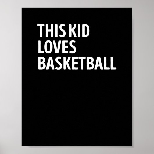Dieser Kid Lieben Basketball Player Poster (Vorne)
