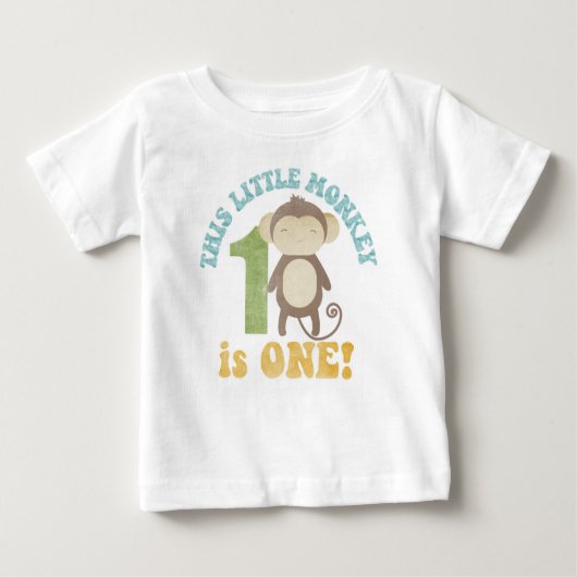 Dieser kleine Affe Baby T-shirt (Vorderseite)