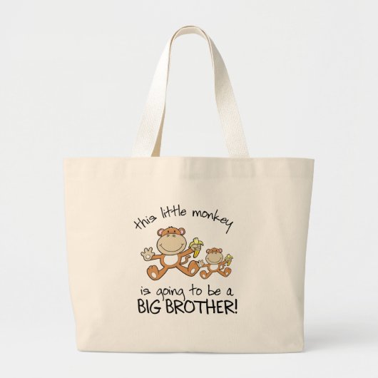 dieser kleine Affe-große Bruder Jumbo Stoffbeutel (Vorne)