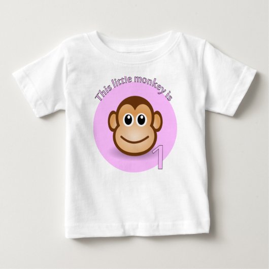 Dieser kleine Affe ist 1 Baby T-shirt (Vorderseite)