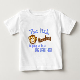 Dieser kleine Affe wird ein großer BRUDER sein! Baby T-shirt