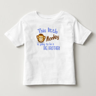 Dieser kleine Affe wird ein großer BRUDER sein! Kleinkind T-shirt