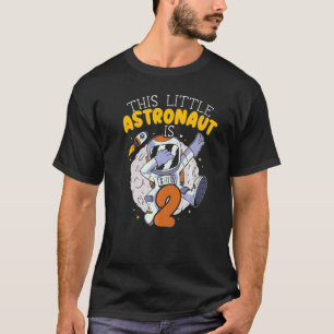 Dieser kleine Astronaut ist 2 glückliche 2. Geburt T-Shirt