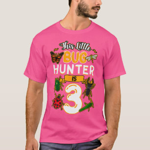 Dieser kleine Bug Hunter ist 3 Geburtstagsinsekten T-Shirt