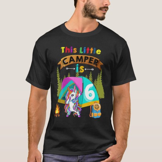 Dieser kleine Camper besteht aus sechs Dabbing Uni T-Shirt (Vorderseite)