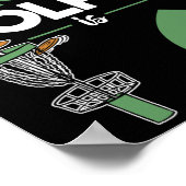 Dieser kleine Disc-Golfer wird 6 Disc-Golf Geburts Poster (Ecke)