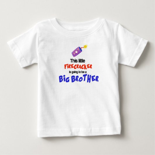 Dieser kleine Firecracker, 4. Juli Big Brother Baby T-shirt (Vorderseite)