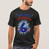 Dieser kleine Firecracker ist sechs Jungs, die 6. T-Shirt (Vorderseite)