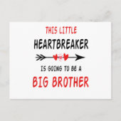 Dieser kleine Herzzerbrecher wird ein großes Gesch Ankündigungspostkarte (Vorderseite)