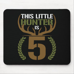 Dieser kleine Jäger ist 5 Jahre alt 5. Geburtstag  Mousepad