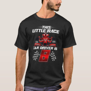 Dieser kleine Rennfahrer ist der 8. Geburtstag Jun T-Shirt