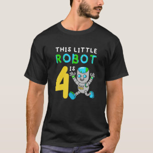 Dieser kleine Roboter ist vierjährige Jugendrobote T-Shirt