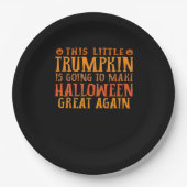 Dieser kleine Trumpkin wird Halloween GR Pappteller (Vorderseite)