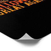 Dieser kleine Trumpkin wird Halloween GR Poster (Ecke)