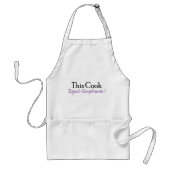 Dieser Koch erwartet Komplimente Schürze (Vorne)