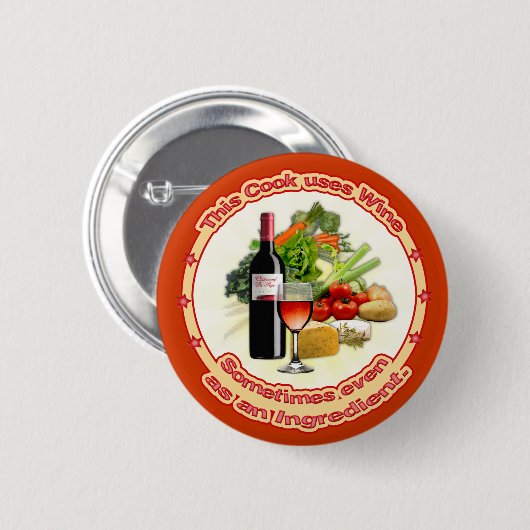 Dieser Koch verwendet Wein Button (Vorne & Hinten)