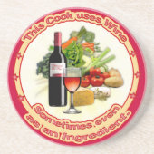 Dieser Koch verwendet Wein Sandstein Untersetzer (Vorne)