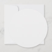 Dieser Kreis ist 10 cm Viel Glück Funny Pregnancy Einladung (Rückseite)