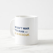 Dieser Krieg Ist Nicht Mit Iran Tasse (Vorderseite Links)