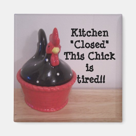 Dieser Küken ist müde! Magnet (Vorne)