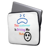 Dieser Kunde macht mich verrückt Laptopschutzhülle (Vorderseite Links)