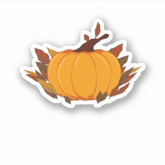 Dieser Kürbis-T - Shirt ist perfekt für das fa Aufkleber (Vorderseite)