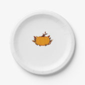 Dieser Kürbis-T - Shirt ist perfekt für das fa Pappteller (Vorderseite)