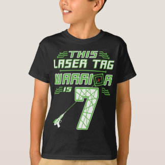 Dieser Laser Tag Warrior ist 7 Gaming 7. Geburtsta T-Shirt