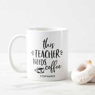 Dieser Lehrer benötigt Kaffeetasse