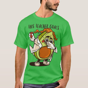 Dieser Lehrer Guacs Funny Dabbing Avocado Lehrer T-Shirt
